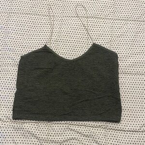 Free People Heather Green Women's Spaghetti Strap Brami